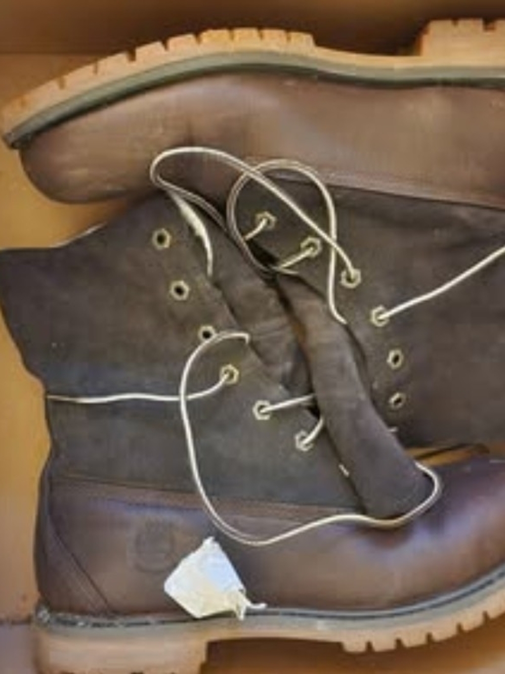 Timberland Brown and Dark Brown Lace-Up Boots